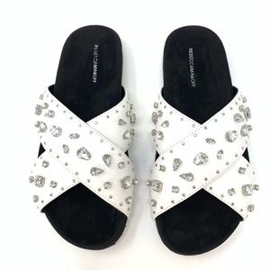 Rebecca Minkoff Theo Jewels Leather Sandal (flaw)